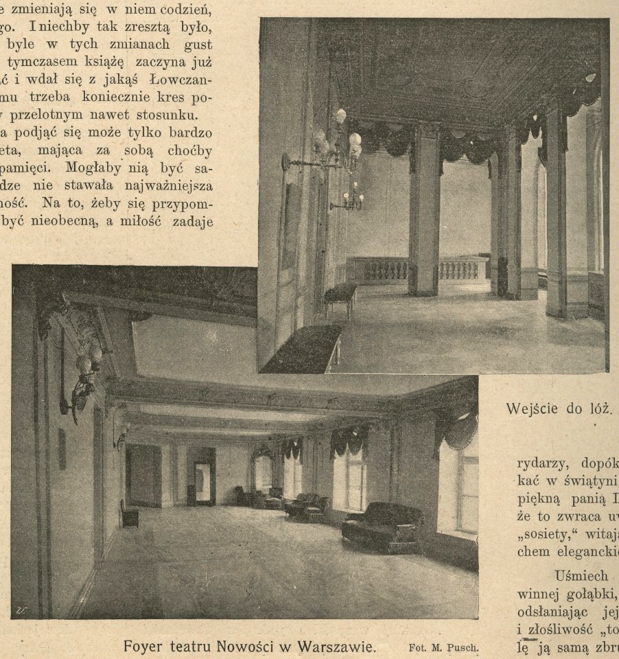 Foyer teatru Nowości w Warszawie - Wejście do lóż (71269)