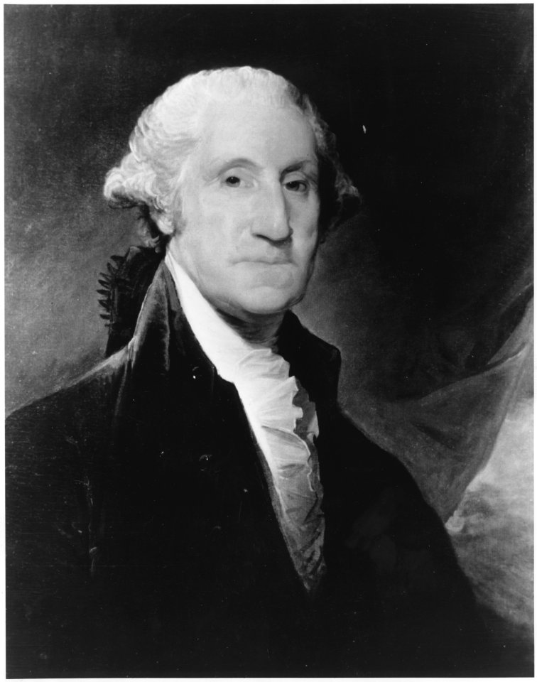 George Washington. Copy of painting by Gilbert Stuart - NARA - 532888