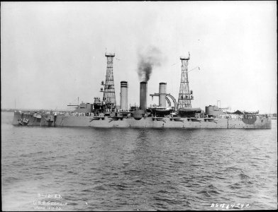 Georgia (BB15). Port side, underway, 06-19-1909 - NARA - 513014