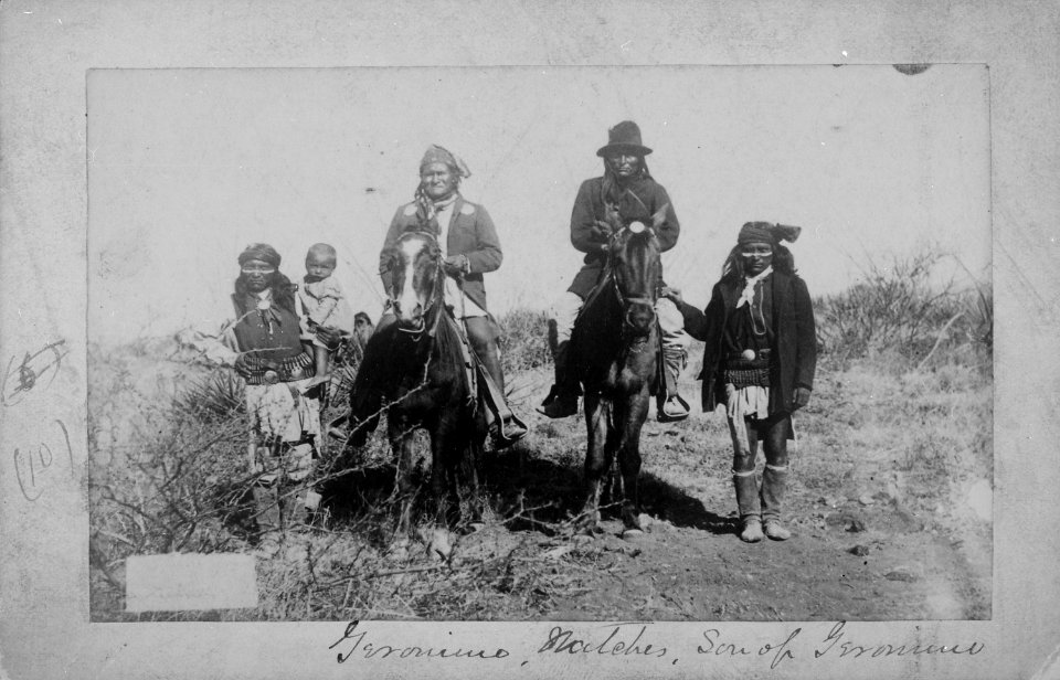 Geronimo, Natches, son of Geronimo (From L. D. Greene Album). - NARA - 533085