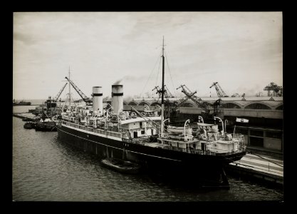 Gdynia, statek SS Pulaski w porcie przy Dworcu Morskim 1935 (67264113) photo
