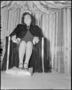 Gila River Relocation Center, Rivers, Arizona. Harvest Festival Queen at Camp ^2. This festival wa . . . - NARA - 538635