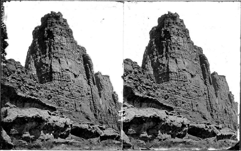 Glen Canyon. Cliff near mouth of Fremont River, Colorado River. Old nos. 308, 388, 398, 815. - NARA - 517972