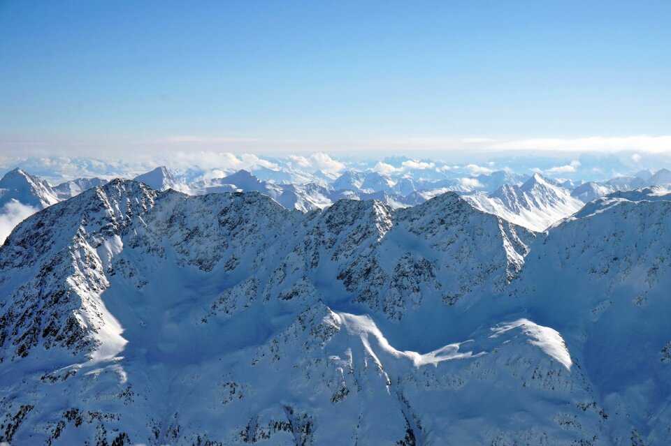 Mountain peak ice sölden