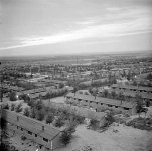 Granada Relocation Center, Amache, Colorado. A section of the Amache Relocation Center at Granada, . . . - NARA - 539940
