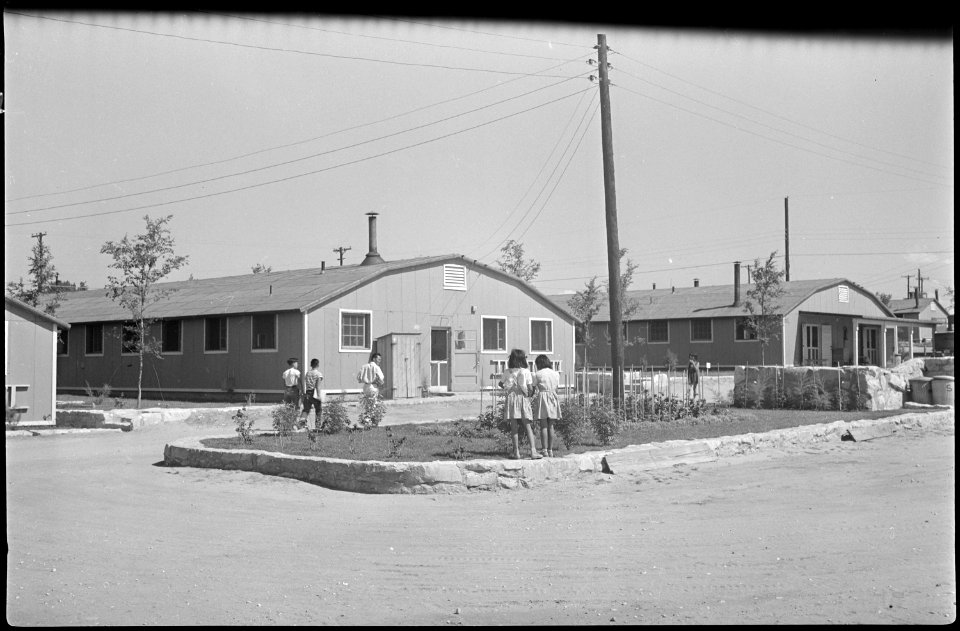 Granada Relocation Center, Amache, Colorado. A view in back of the administrative area. - NARA - 537271