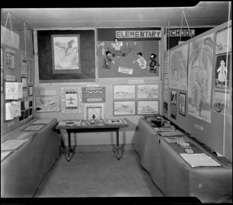 Granada Relocation Center, Amache, Colorado. An exhibit prepared by the Elementary School for the A . . . - NARA - 539293