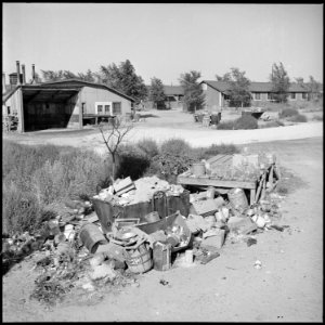Granada Relocation Center, Amache, Colorado. A section of the Amache Relocation Center at Granada, . . . - NARA - 539937
