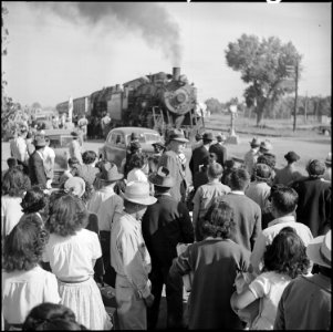 Granada Relocation Center, Amache, Colorado. Last of the residents of the Granada Relocation Center . . . - NARA - 539904 photo