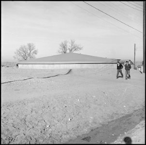 Granada Relocation Center, Amache, Colorado. The water reservoir which insures an adequate supply f . . . - NARA - 539123