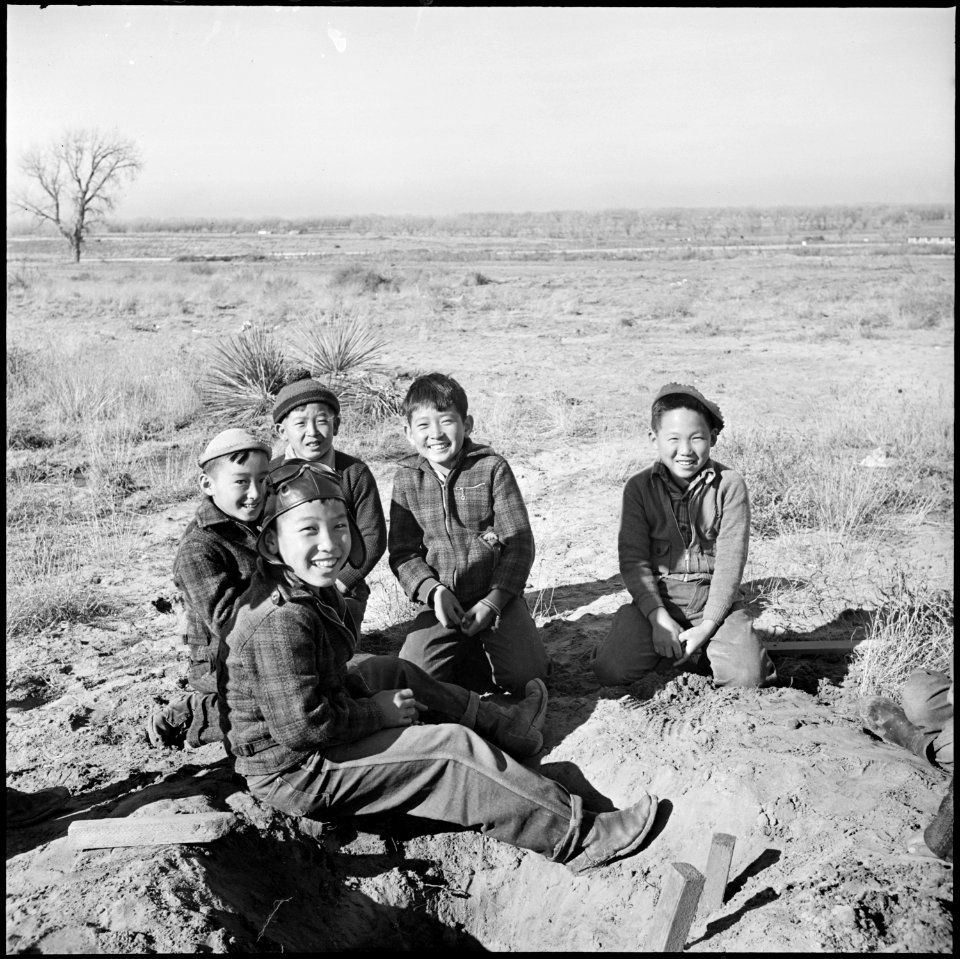 Granada Relocation Center, Amache, Colorado. The age old school boy idea of building a cave went al . . . - NARA - 539114