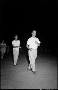 Granada Relocation Center, Amache, Colorado. Two Issei who joined the Bon Odori dance, August 14, w . . . - NARA - 537373