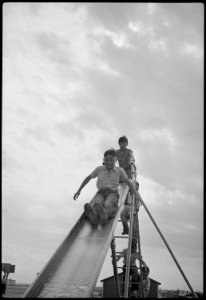 Granada Relocation Center, Amache, Colorado. View of evacuee children playing. - NARA - 537168