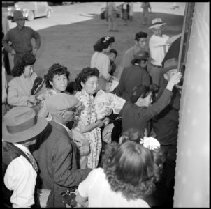 Granada Relocation Center, Amache, Colorado. Last of the residents of the Amache Relocation Center . . . - NARA - 539949 photo