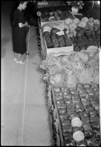 Granada Relocation Center, Amache, Colorado. Vegetable crops exhibited at the Amache Agricultural F . . . - NARA - 537352