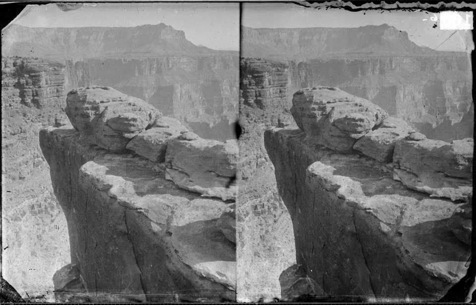 GRAND CANYON OF COLORADO, SHEAVWITZ CROSSING NEAR FOOT OF TOROWEAP VALLEY, RIVER 3000 FEET BELOW - NARA - 523932