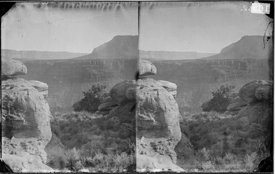 GRAND CANYON OF COLORADO NEAR FOOT OF TOROWEAP VALLEY, RIVER 3000 FEET BELOW - NARA - 523934