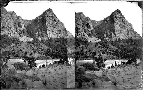 Green River. Canyon of Lodore, Disaster Falls. Beaman photo, 1871. Old nos. 321, 617, 386. An - NARA - 517875