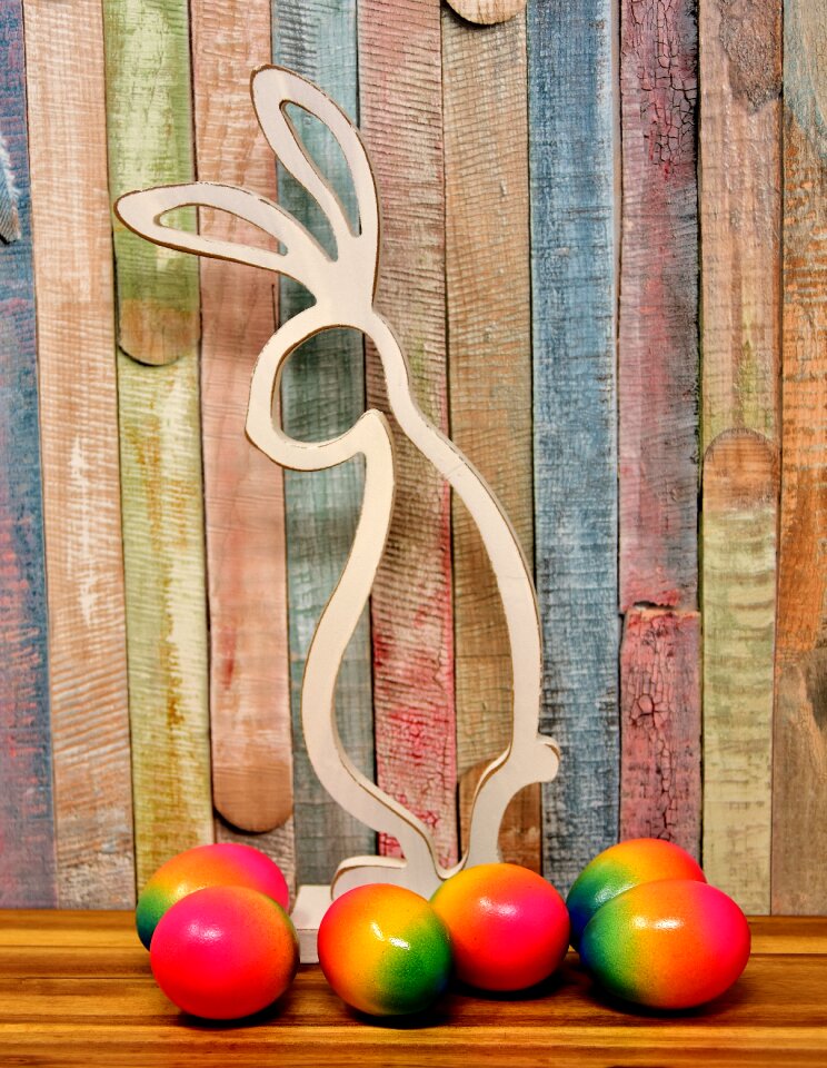 Easter eggs colored happy easter