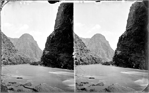 Green River. Canyon of Lodore, the Haystack (similar to 584, close up of the Haystack). Old nos. - NARA - 517881