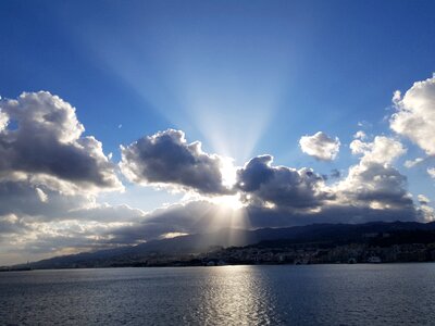 Landscape panorama cloud photo