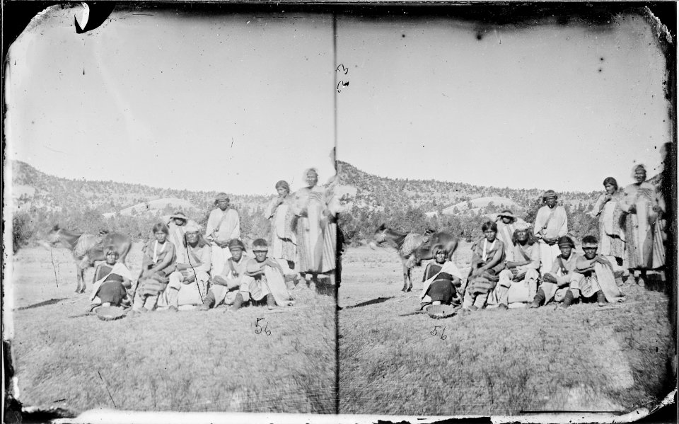 Group of Navajoe Indians New Mexico 1873 - NARA - 519780