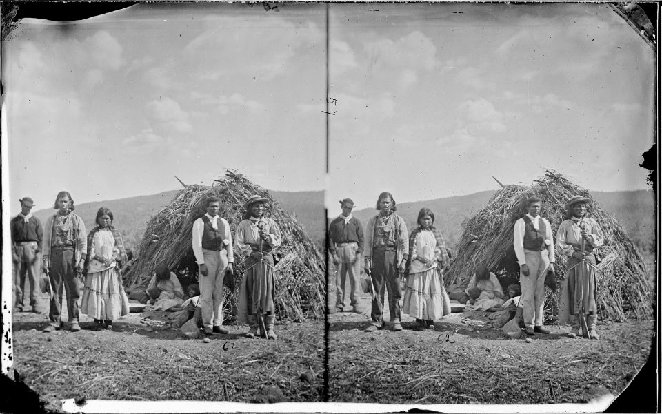 Group of Miguel's Band Coyotero Apaches near Camp Apache Arizona 1873 - NARA - 519786