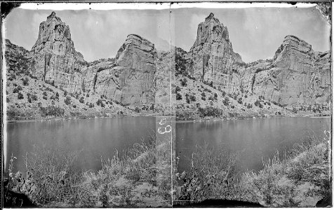 Green River. Stillwater Canyon, similar to 660, which is a close up of canyon wall. Old nos. 318, - NARA - 517923
