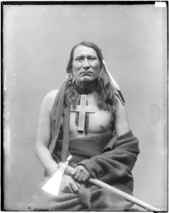Half length Cheyenne portrait (Not identified) - NARA - 523871