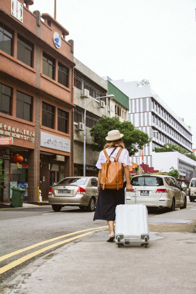 Woman travel adventure