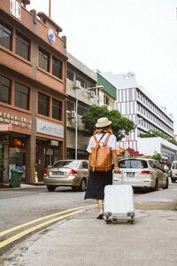 Woman travel adventure