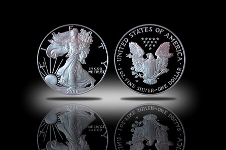 Numismatic investment silver eagle photo