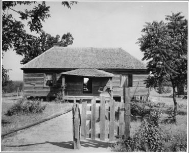 Harmony Community, Putnam County, Georgia. Here is a representative sample of the dwellings in which . . . - NARA - 521278 photo