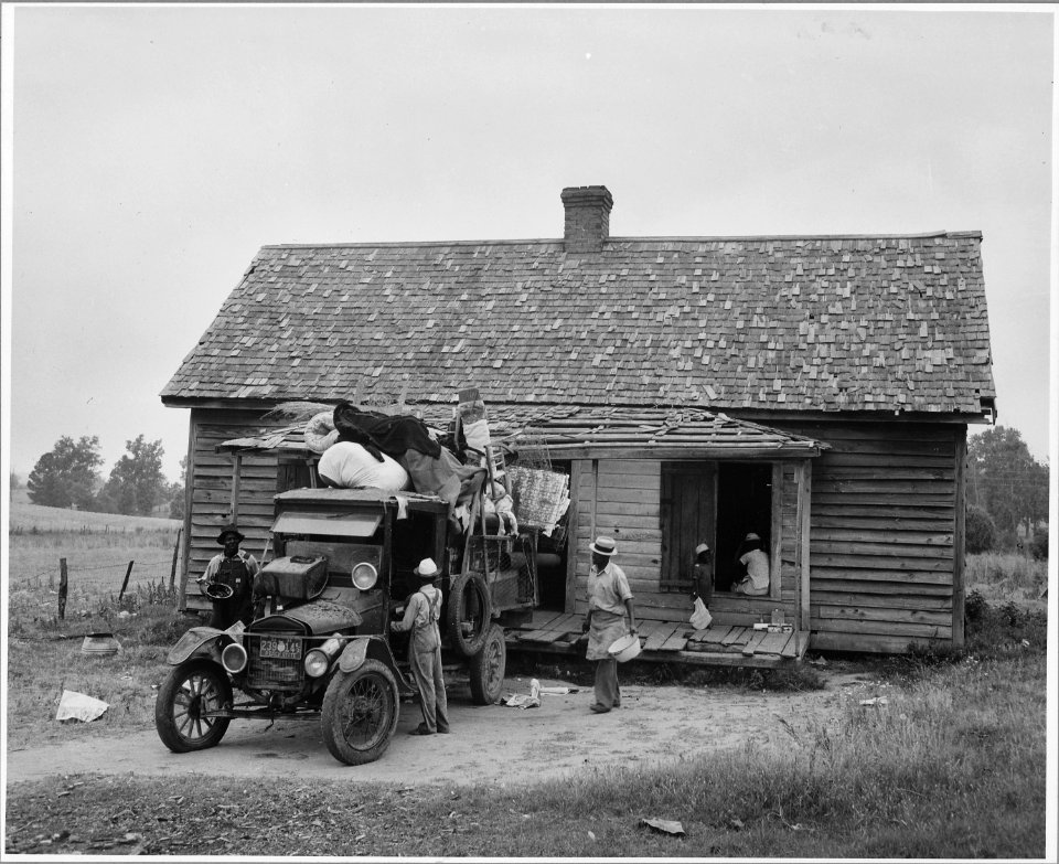 Harmony Community, Putnam County, Georgia. This tenant family is moving to another shack in the comm . . . - NARA - 521439