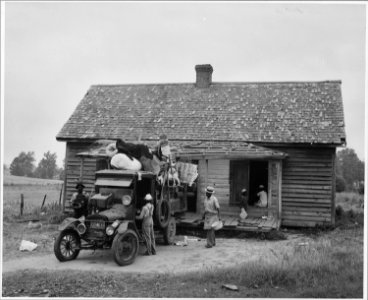 Harmony Community, Putnam County, Georgia. This tenant family is moving to another shack in the comm . . . - NARA - 521439