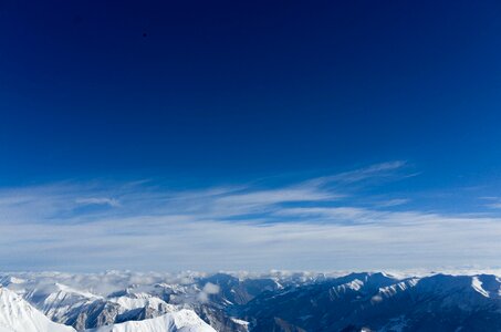 Blue sky summit photo