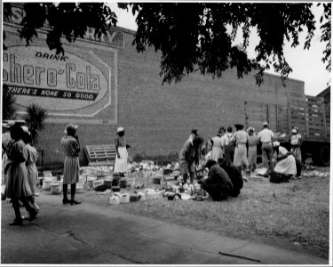 Harmony Community, Putnam County, Georgia. Traveling man came to town with a truck-full of seconds a . . . - NARA - 521253