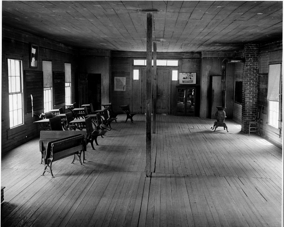 Harmony Community, Putnam County, Georgia.... The Harmony white school was closed down for several y . . . - NARA - 521393