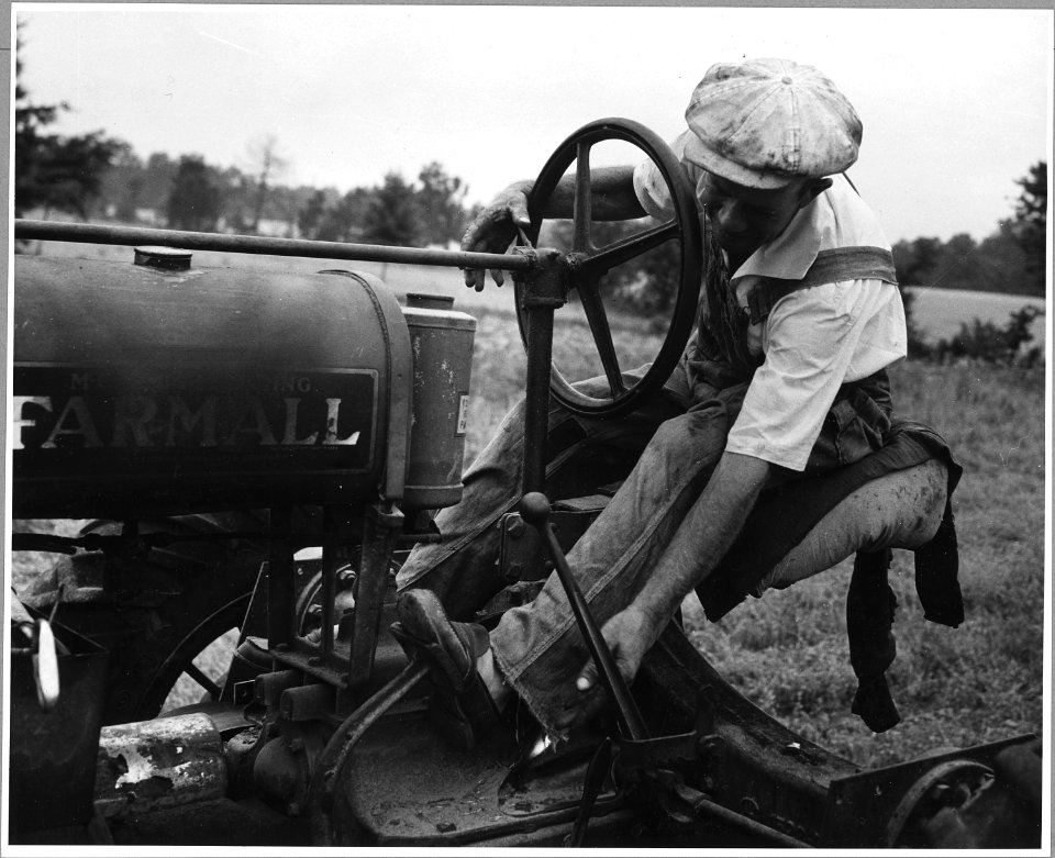 Harmony Community, Putnam County, Georgia.... There are not many combines in Putnam County because m . . . - NARA - 521323