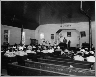 Harmony Community, Putnam County, Georgia.... The Jefferson Baptist Church is the heart of the Negro . . . - NARA - 521386