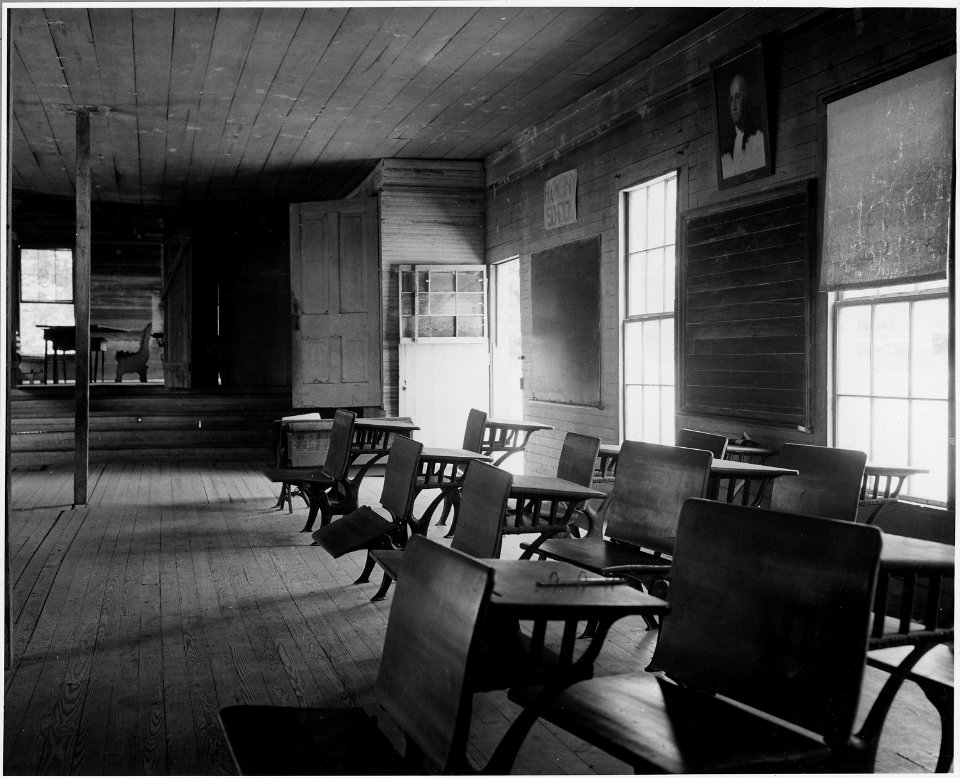 Harmony Community, Putnam County, Georgia.... The Harmony white school was closed down for several y . . . - NARA - 521394