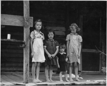 Harmony Community, Putnam County, Georgia. These are the children of a tenant family that recently c . . . - NARA - 521362 photo