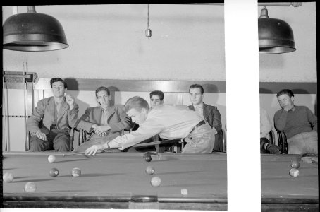 Hayward, California. Pool Recreation. Mid-Afternoon of a sunny Saturday. A typical group of small town high school... - NARA - 532238