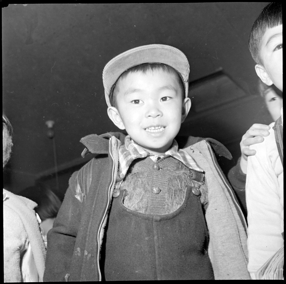 Heart Mountain Relocation Center, Heart Mountain, Wyoming. A Sensie, of third generation boy of Jap . . . - NARA - 539267