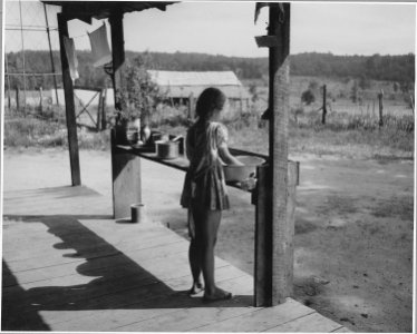 Harmony Community, Putnam County, Georgia.... This place has neither running water nor electricity. . . . - NARA - 521419 photo