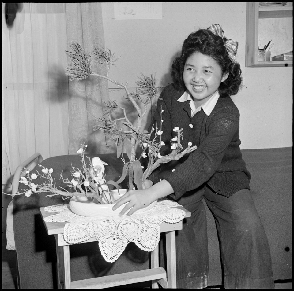 Heart Mountain Relocation Center, Heart Mountain, Wyoming. Ruby Hifumi, 16 year old high school stu . . . - NARA - 539162