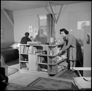 Heart Mountain Relocation Center, Heart Mountain, Wyoming. S. Nako, a young Nisei, evacuated from w . . . - NARA - 539177