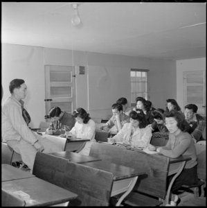 Heart Mountain Relocation Center, Heart Mountain, Wyoming. The repertorial and other members of the . . . - NARA - 539214