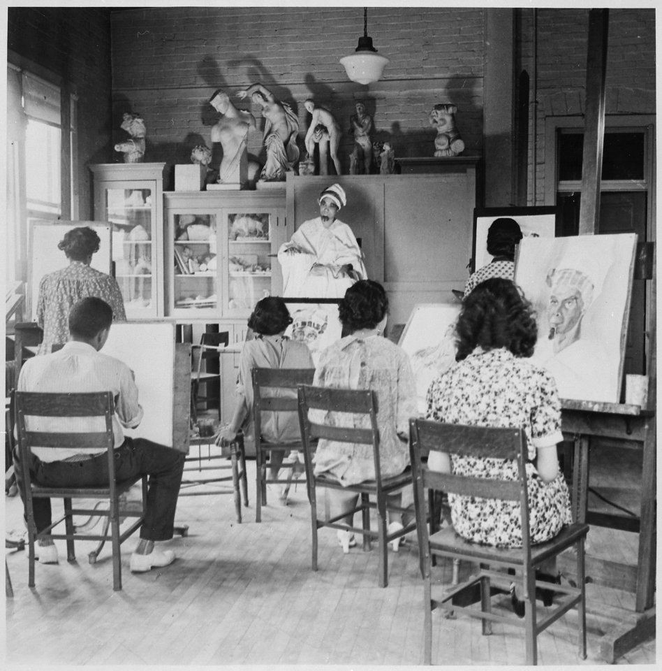Howard University, art class - NARA - 559216