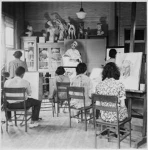 Howard University, art class - NARA - 559216
